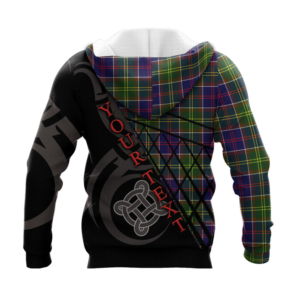 Printivon Whitefoord Modern Knitted Hoodie Pattern Celtic Custom Text