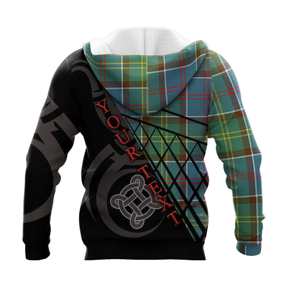 Printivon Whitelaw Knitted Hoodie Pattern Celtic Custom Text