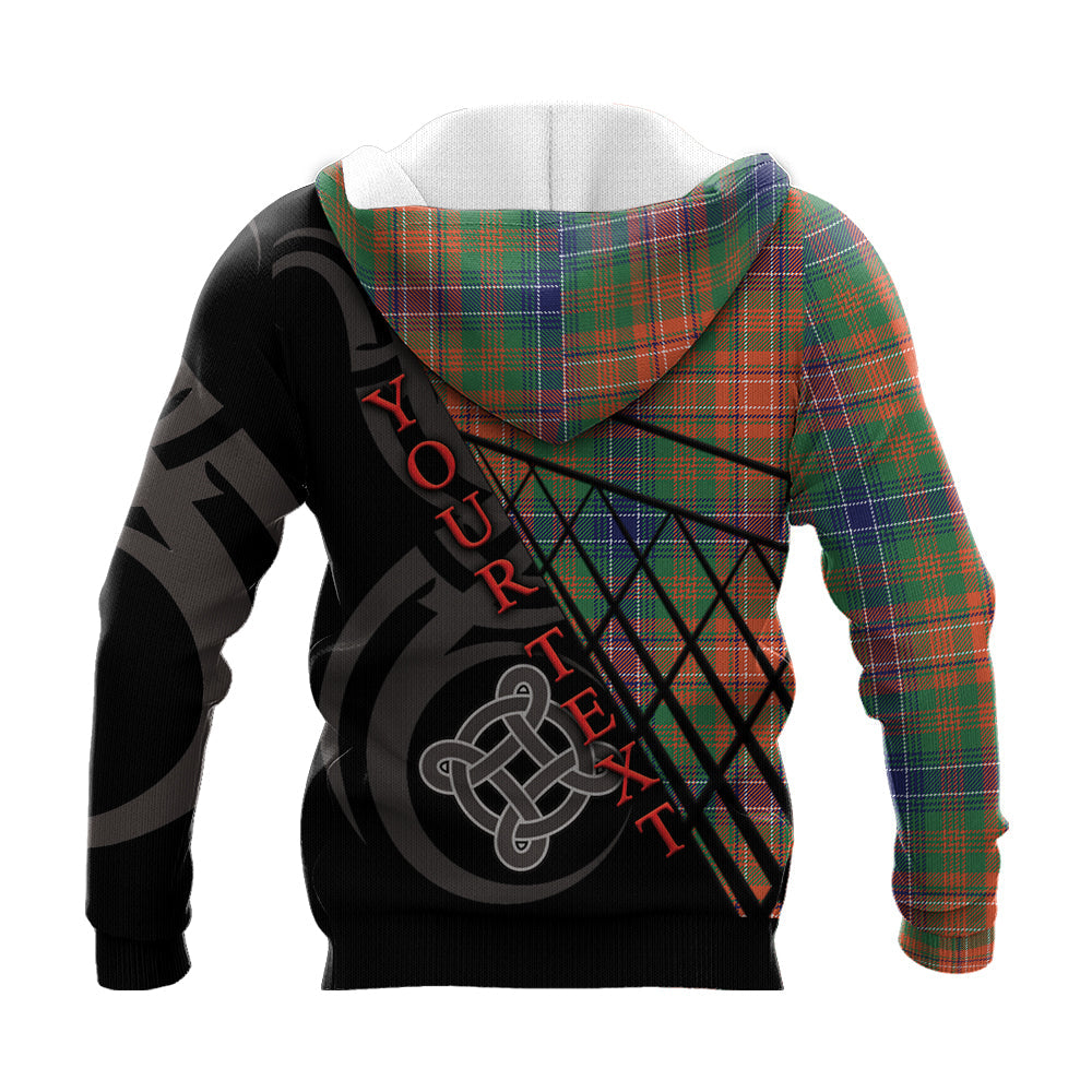 Printivon Wilson Ancient Knitted Hoodie Pattern Celtic Custom Text
