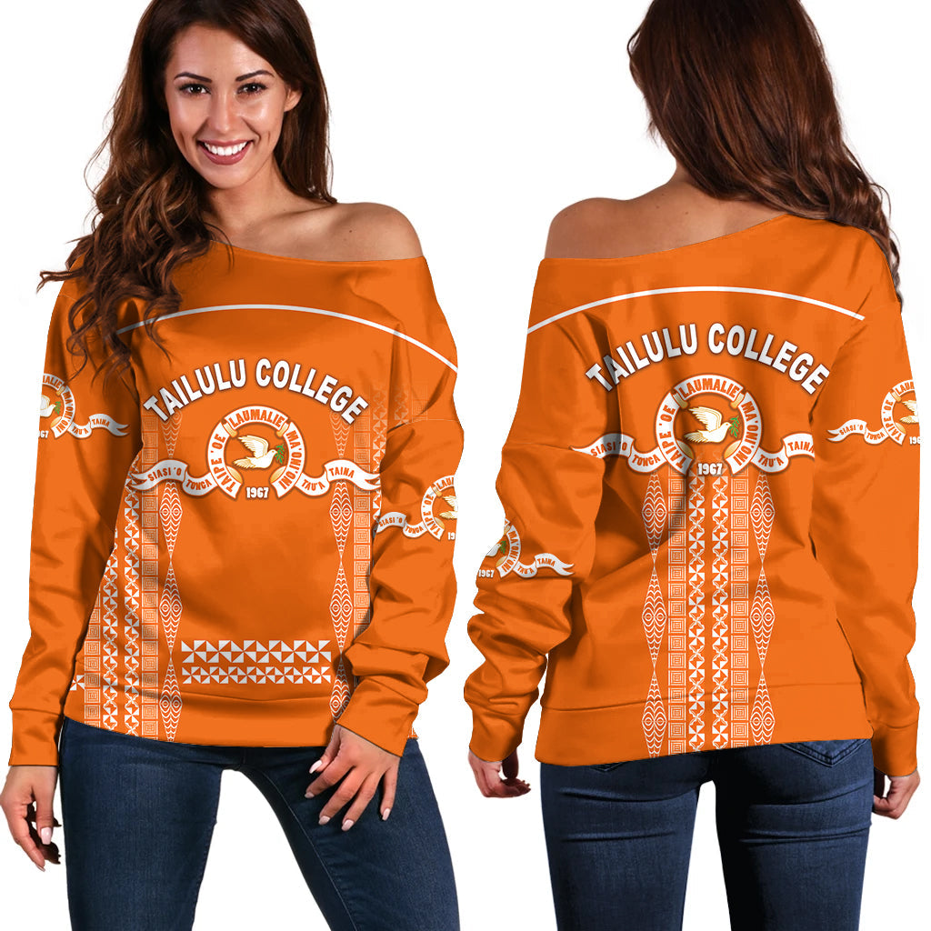 Tonga Tailulu College Women Off Shoulder Sweater Unique Style