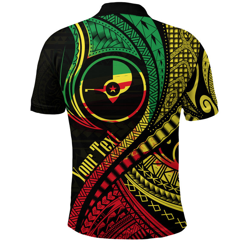Custom Personalised Yap Polo Shirt Federated States Of Micronesia Reggae Wave Style
