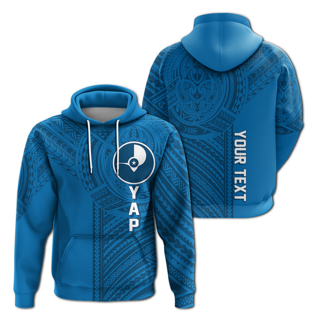 ( Personalised) FSM Yap Micronesian Pattern Hoodie Tattoo Style