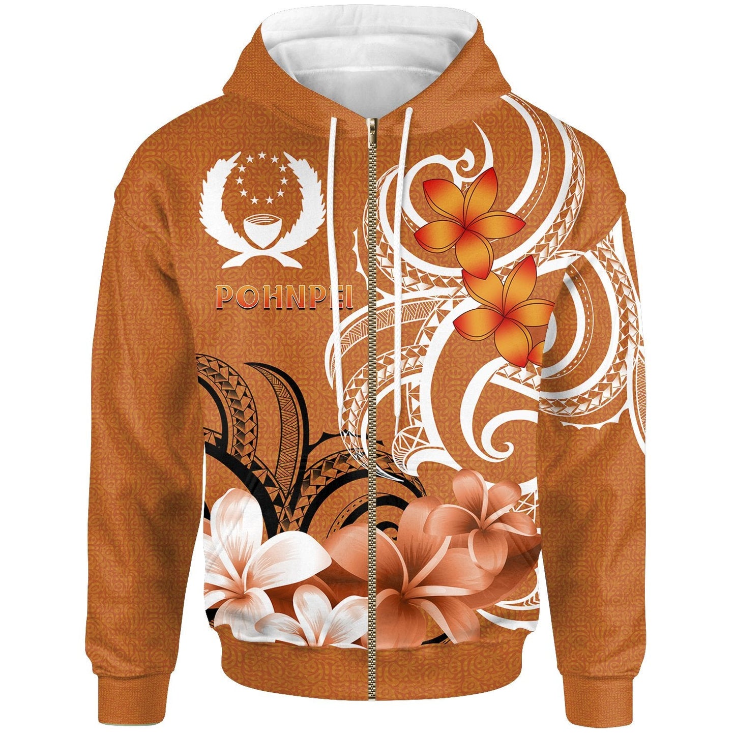 Pohpei Zip up Hoodie Pohnpei Spirit