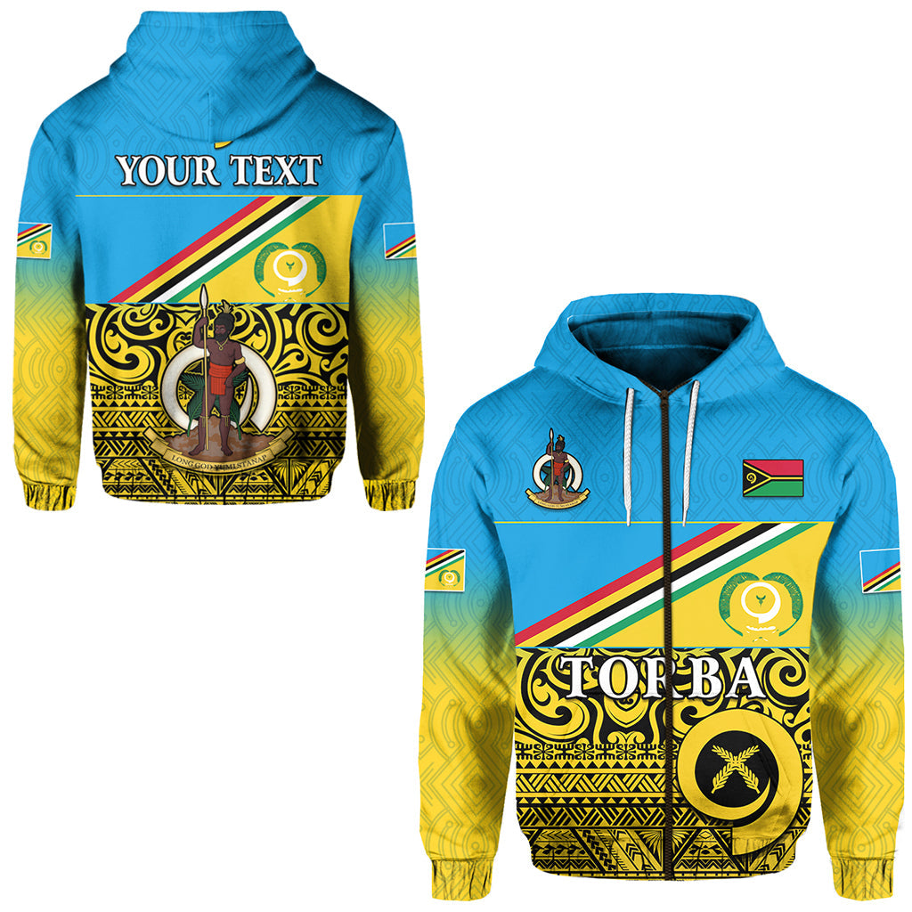 ( Personalised) Torba Province Province Zip Hoodie Vanuatu Proud