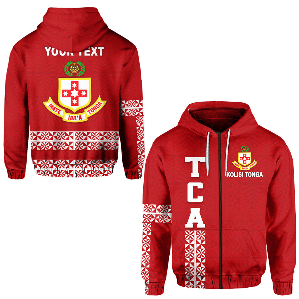 ( Personalised) Kolisi Tonga Zip Hoodie TCA