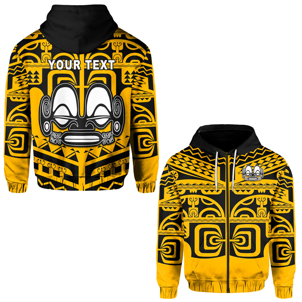 ( Personalised) Marquesas Islands Zip Hoodie Marquesas Tattoo Version 02