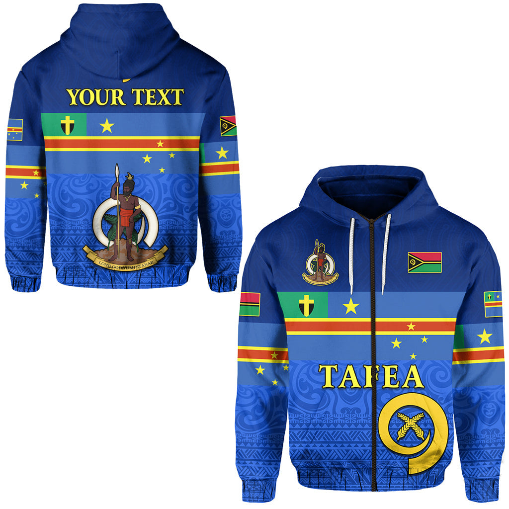 ( Personalised) Tafea Province Zip Hoodie Vanuatu Proud