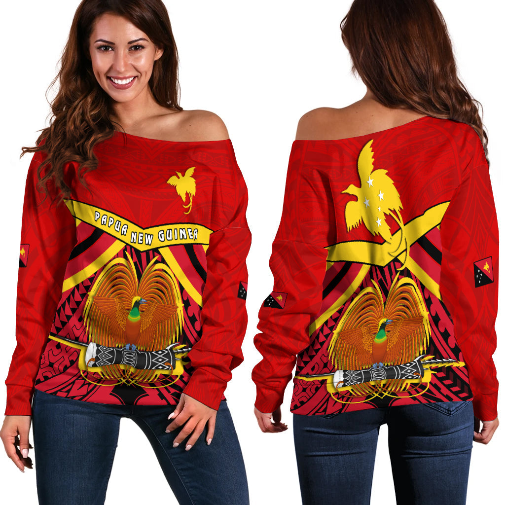 Papua New Guinea Off Shoulder Sweater the One and Only