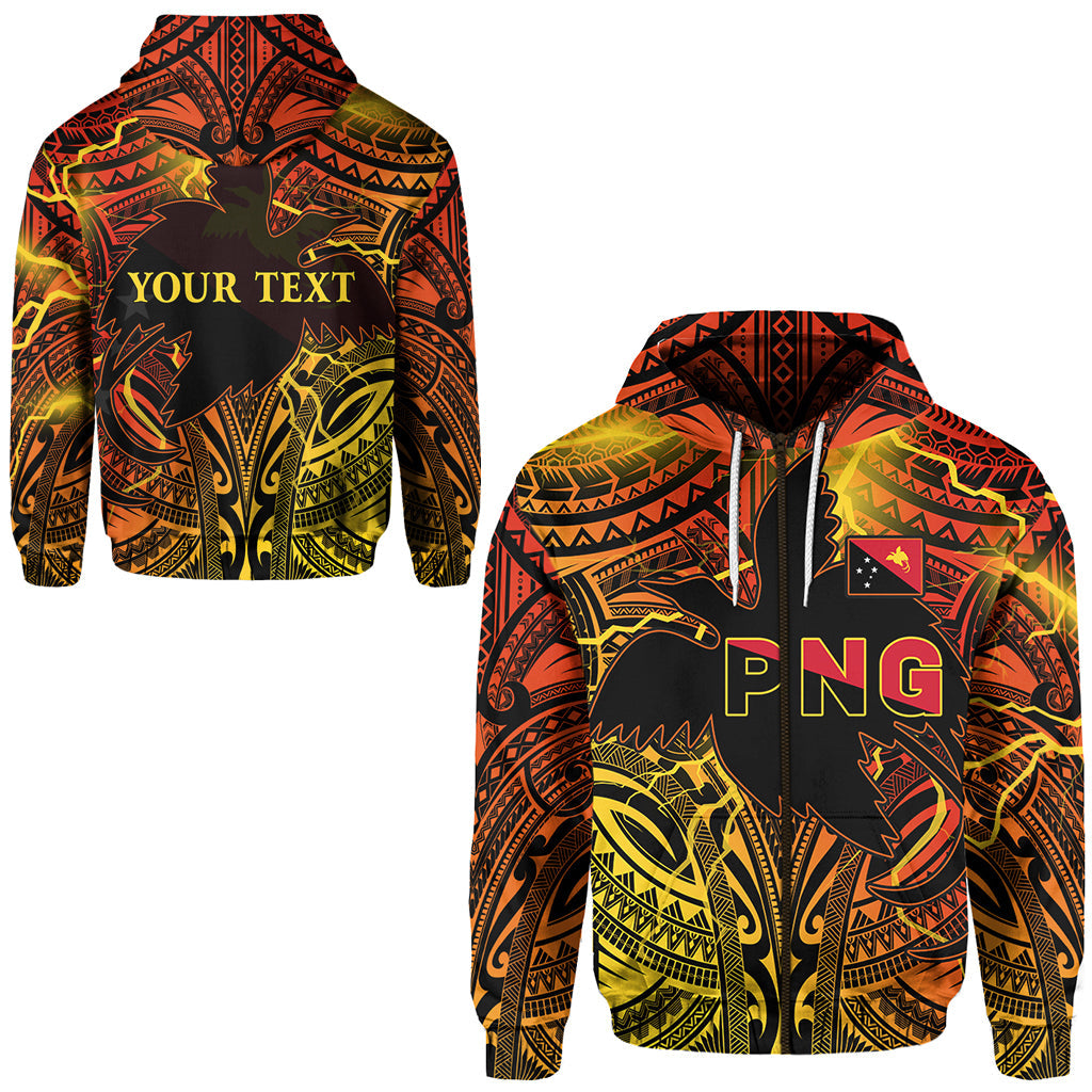 ( Personalised) Papua New Guinea Zip Hoodie Stalwart Polynesian Special