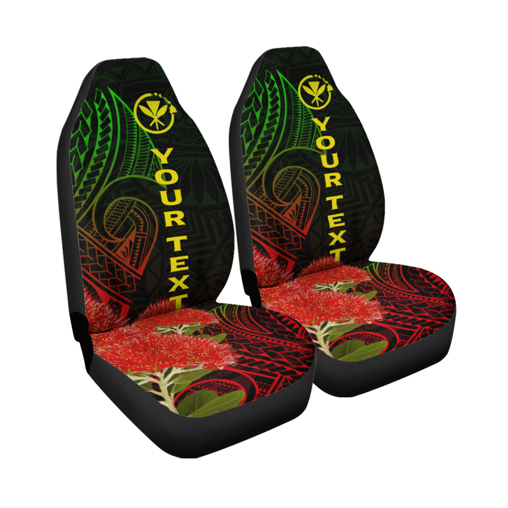 (Custom Personalised) Hawaii Polynesian Car Seat Covers Ohia Lehua
