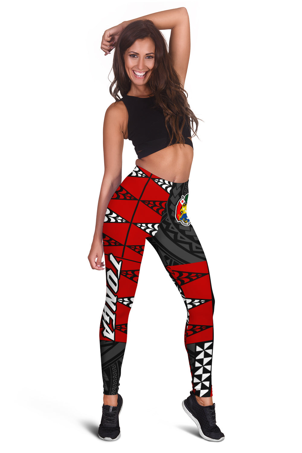 Tonga Women Leggings Tongan Pattern Mix Polynesian