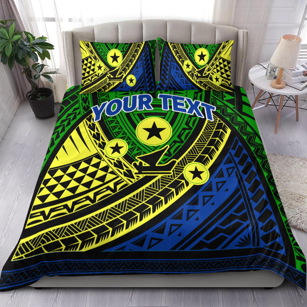 (Custom Personalised) Vanuatu Malampa Province Tribal Pattern Bedding Set