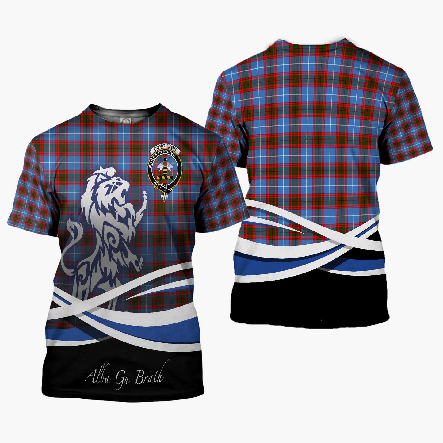 Printivon Congilton Clan Crest Alba Gu Brath T Shirt Scotland Gift