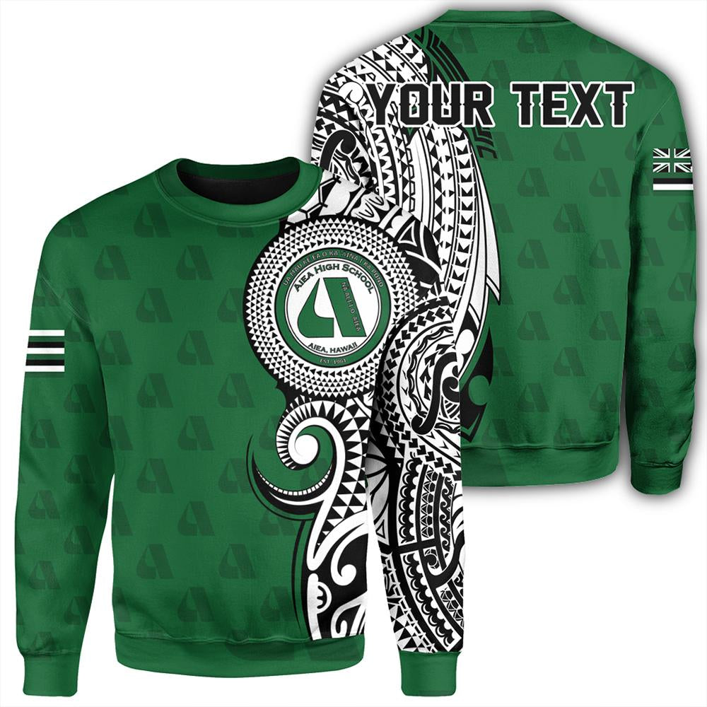 Personalized Hawaii Aiea High Tribal Kakau Sweatshirt AH