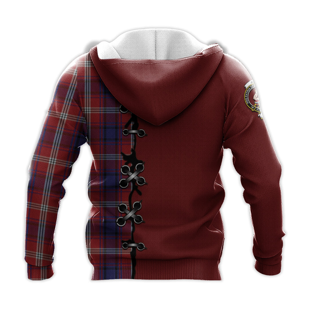 Printivon Ainslie Tartan Hoodie Lion Rampant And Celtic Thistle Style