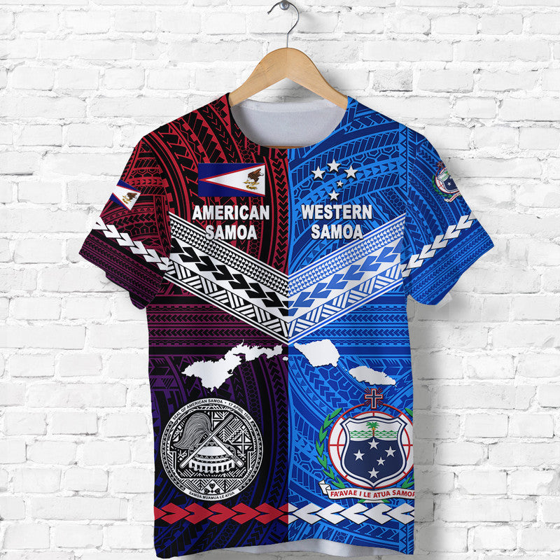 American Samoa And Western Samoa T Shirt Together