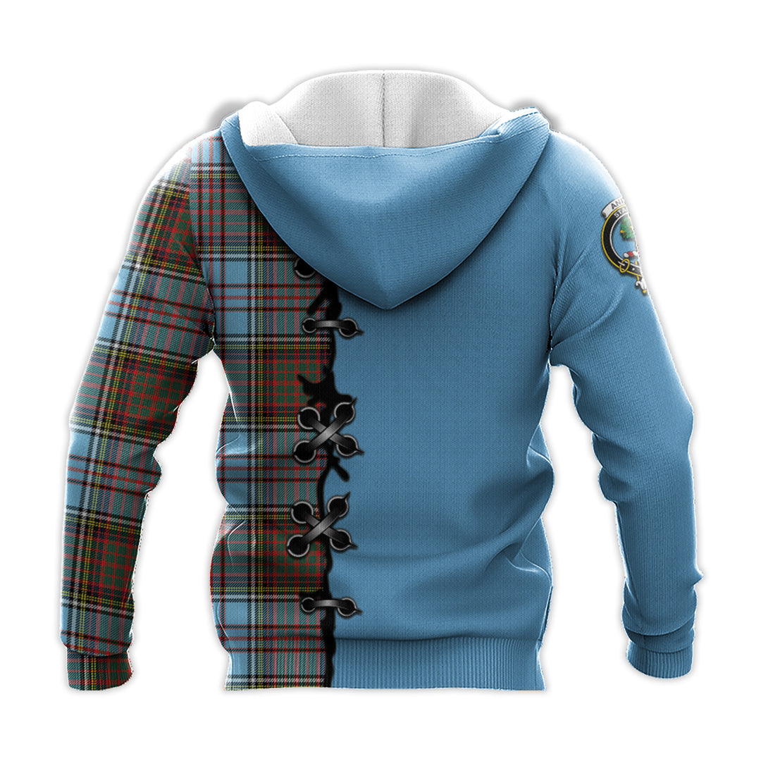 Printivon Anderson Ancient Tartan Hoodie Lion Rampant And Celtic Thistle Style