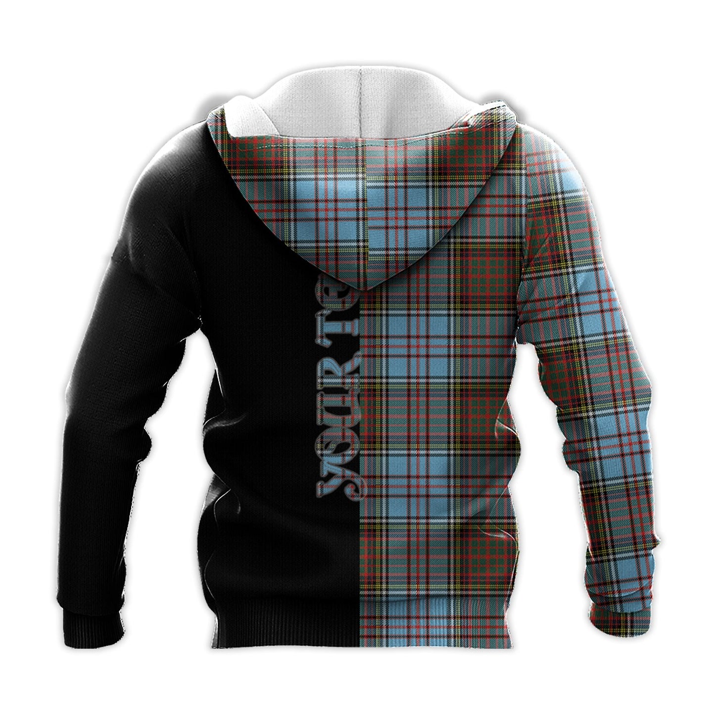 Printivon Anderson Ancient Tartan Personalize Half Hoodie