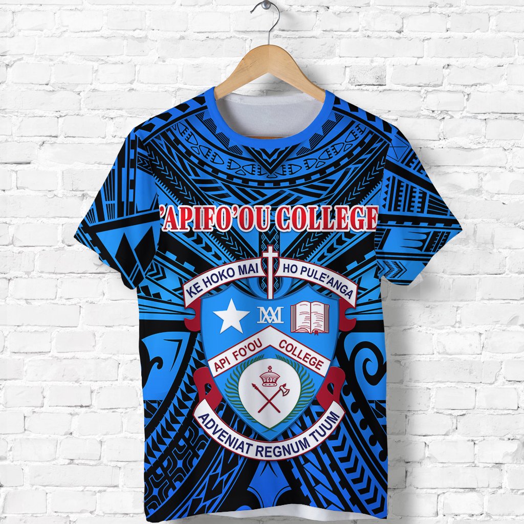 Kolisi Apifoou College T Shirt Tonga - Blue