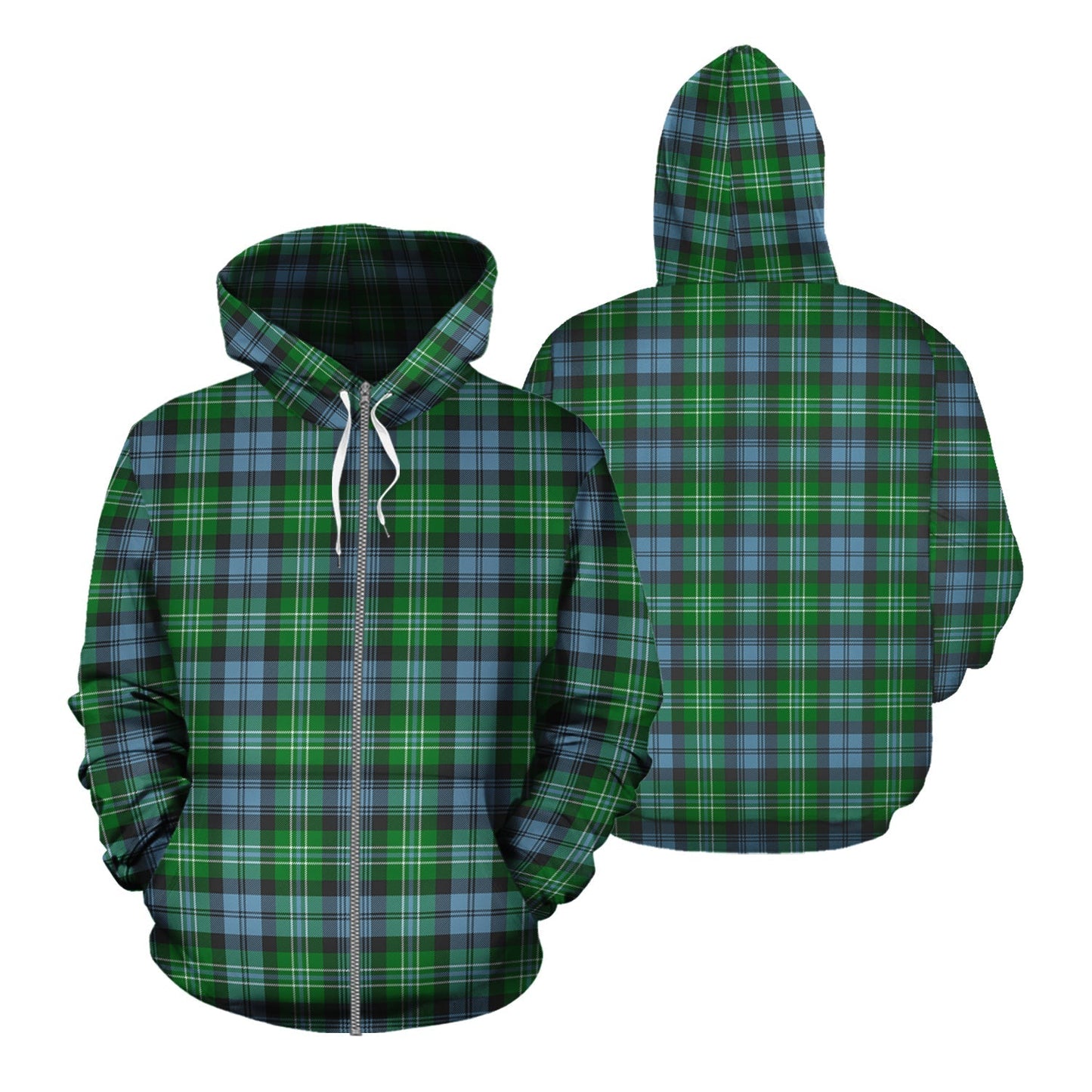 Printivon Arbuthnot Ancient Tartan Hoodie