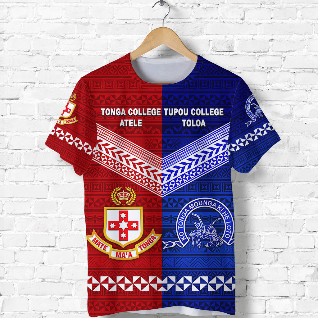 Kolisi Tonga College Atele And Tupou College Toloa T Shirt Together - Original