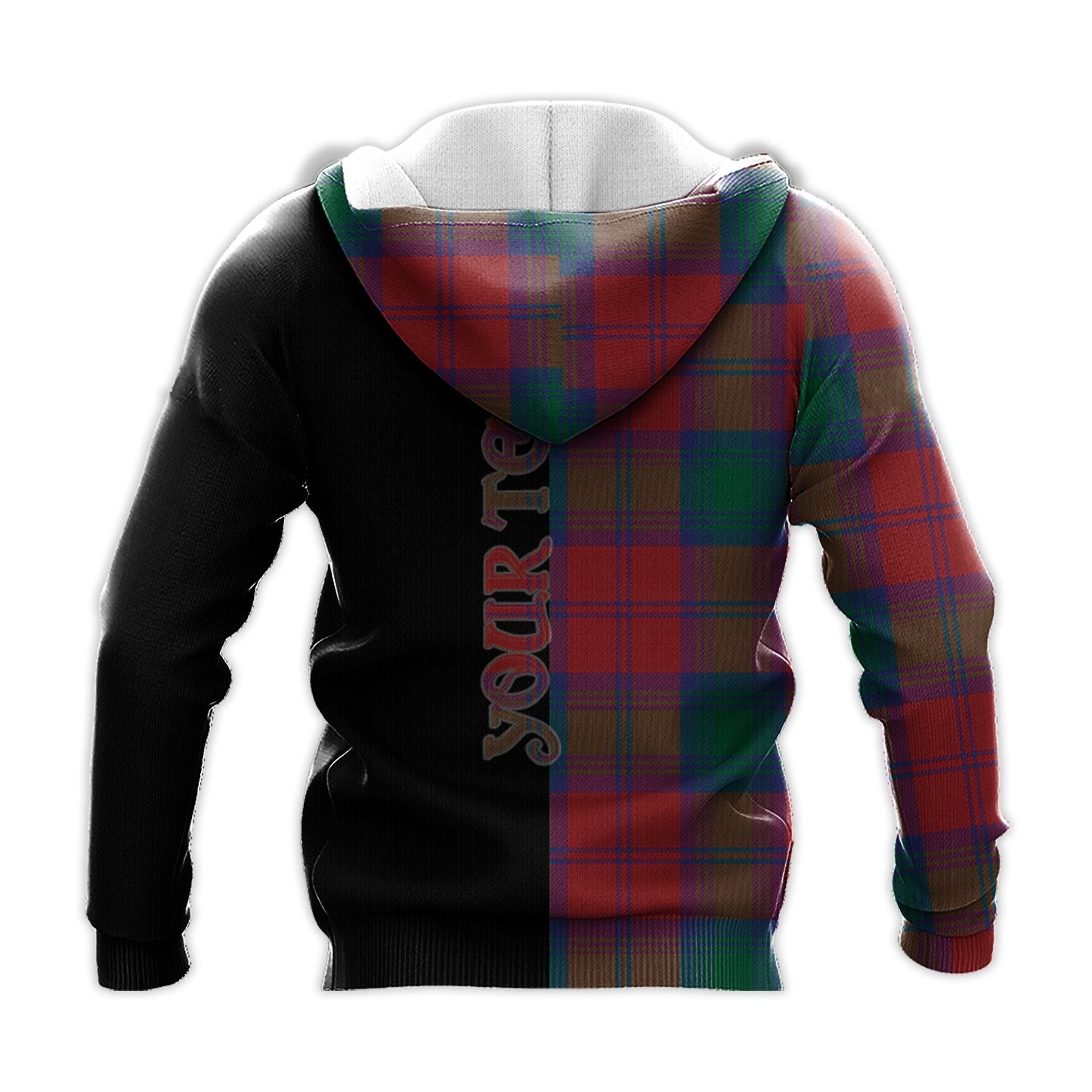 Printivon Auchinleck Tartan Personalize Half Hoodie