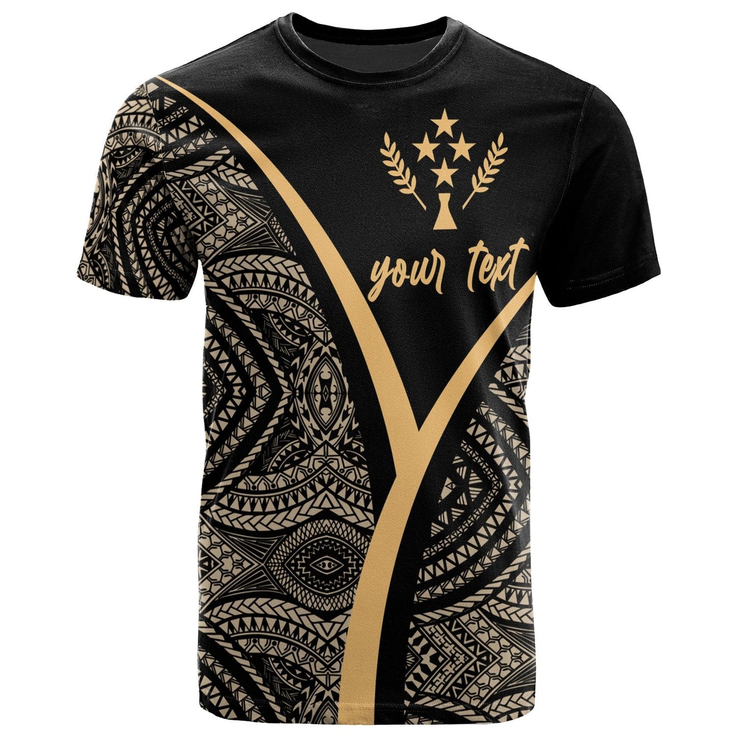 Kosrae Micronesia Custom Personalised T Shirt The Pride Of Kosrae Gold