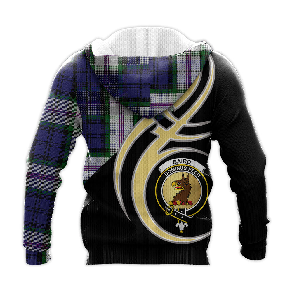 Printivon Baird Dress Clan Believe In Me Crest Tartan Knitted Hoodie Custom Your Text