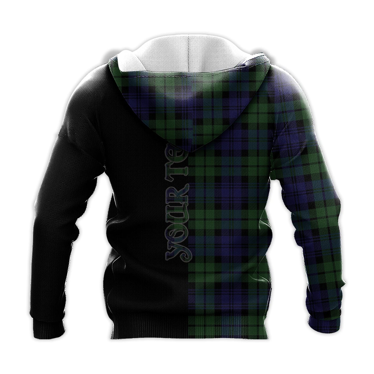 Printivon Bannatyne Tartan Personalize Half Hoodie