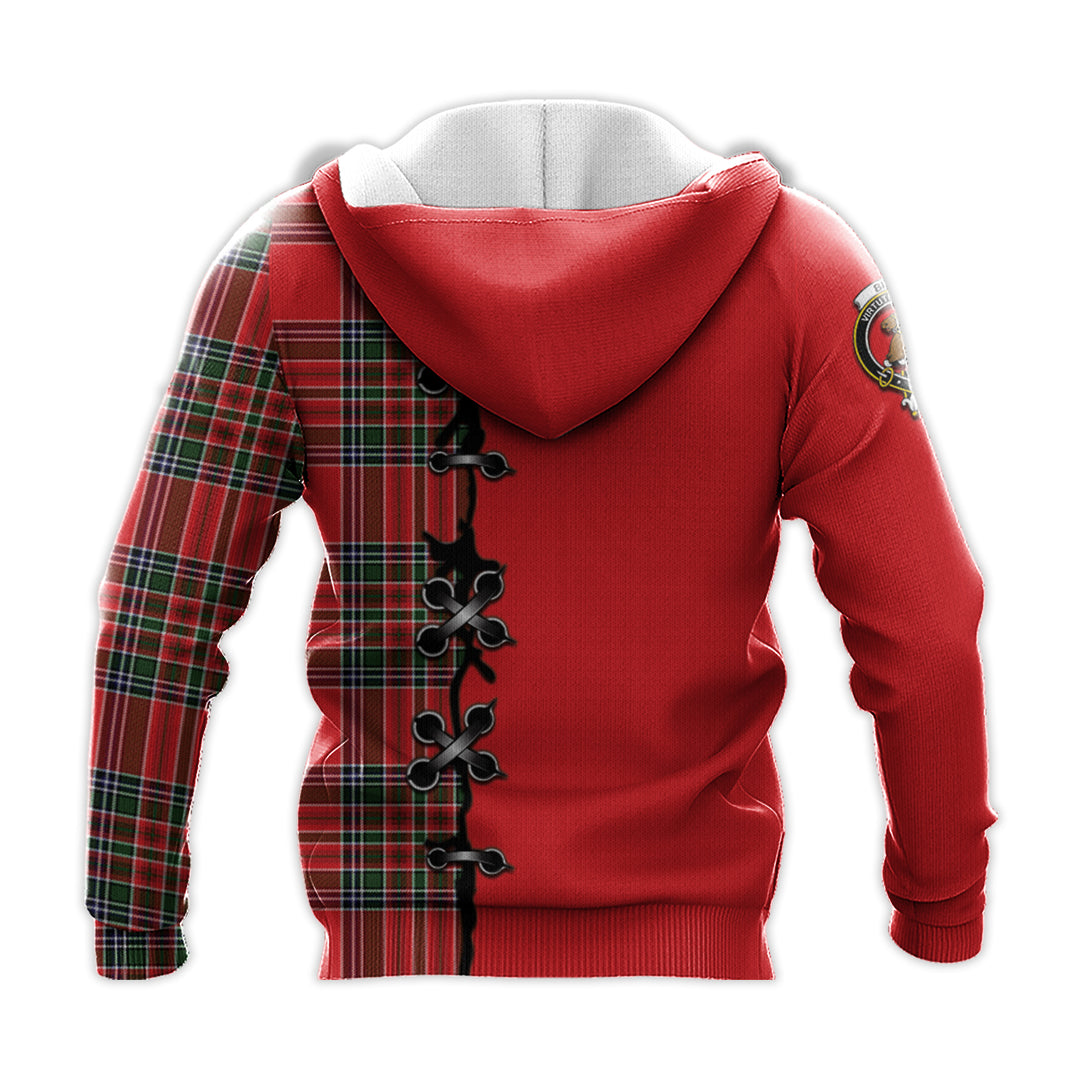 Printivon Binning Tartan Hoodie Lion Rampant And Celtic Thistle Style