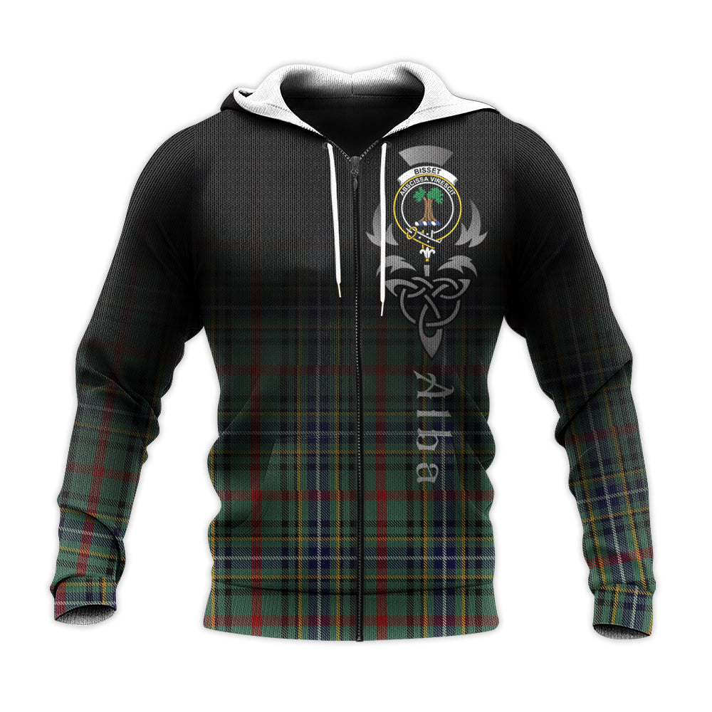 Printivon Bisset Tartan Crest Alba Celtic Hoodie