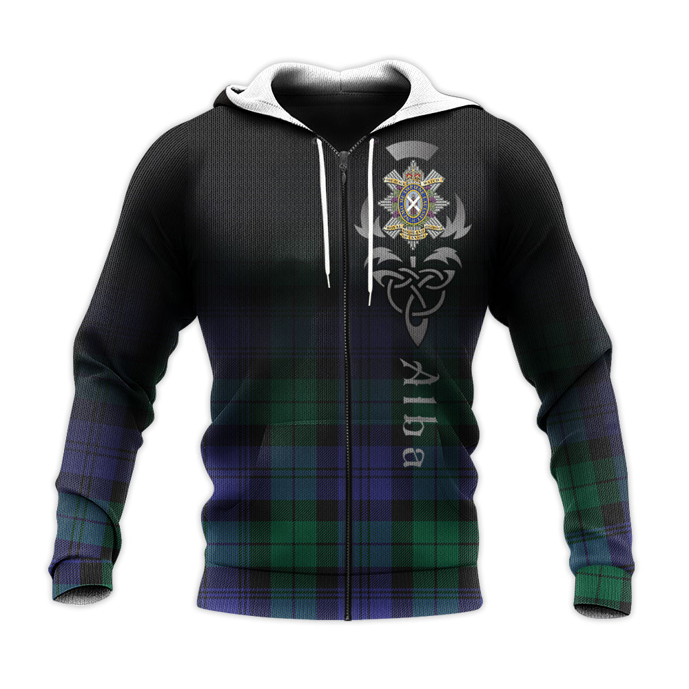 Printivon Black Watch Modern Of Canada Tartan Crest Alba Celtic Hoodie