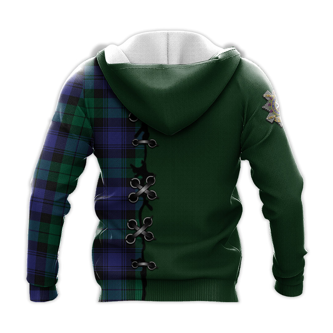 Printivon Black Watch Modern Of Canada Tartan Hoodie Lion Rampant And Celtic Thistle Style