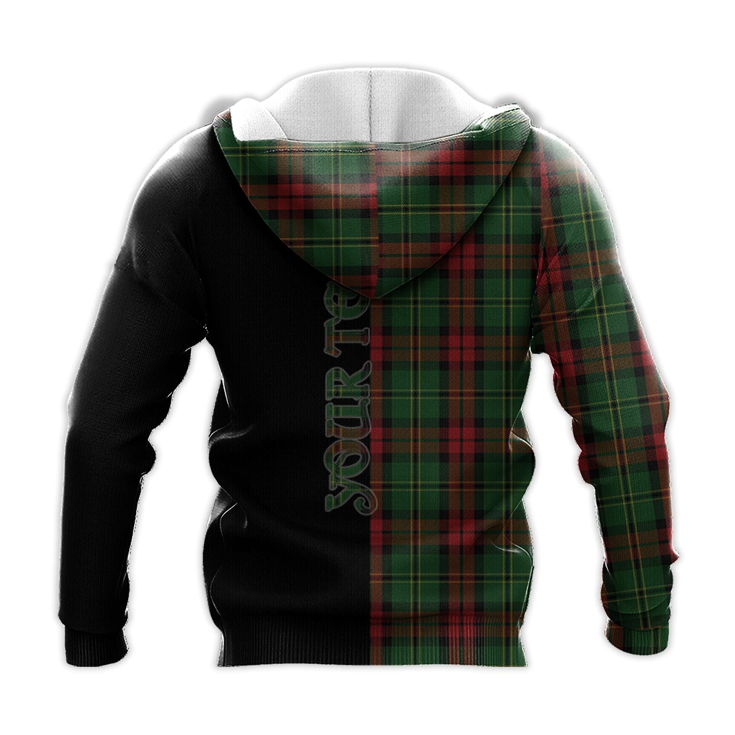 Printivon Blackstock Hunting Tartan Personalize Half Hoodie