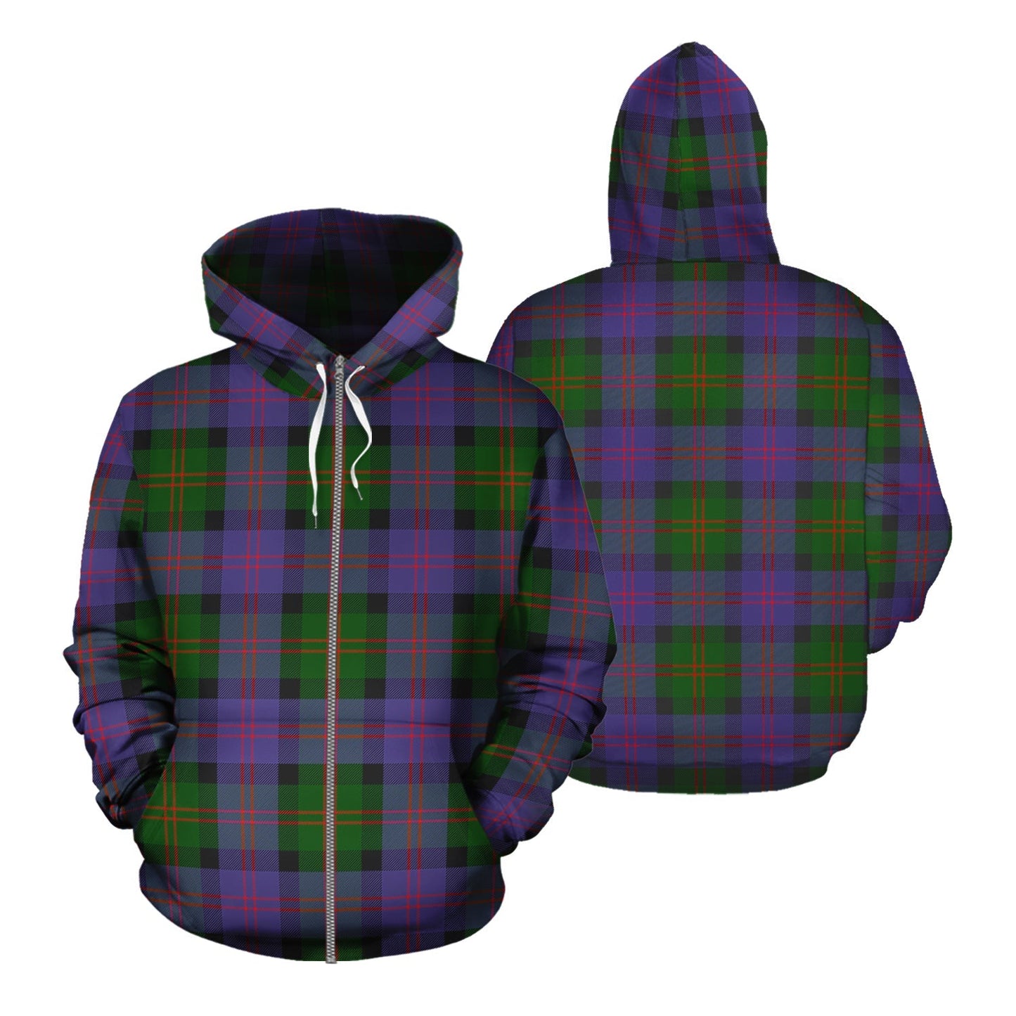 Printivon Blair Modern Tartan Hoodie