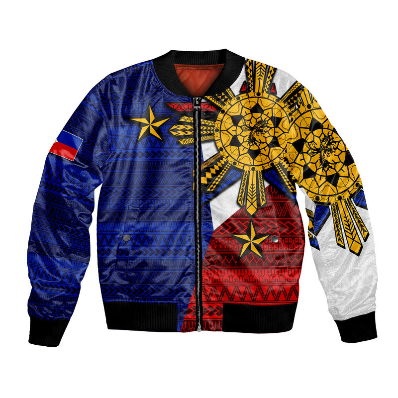 Filipino Bomber Jacket Tribal Flag Style