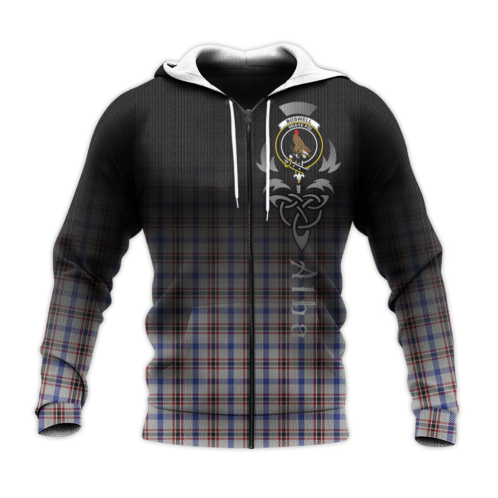 Printivon Boswell Tartan Crest Alba Celtic Hoodie