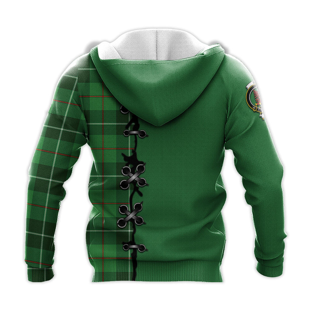 Printivon Boyle Tartan Hoodie Lion Rampant And Celtic Thistle Style