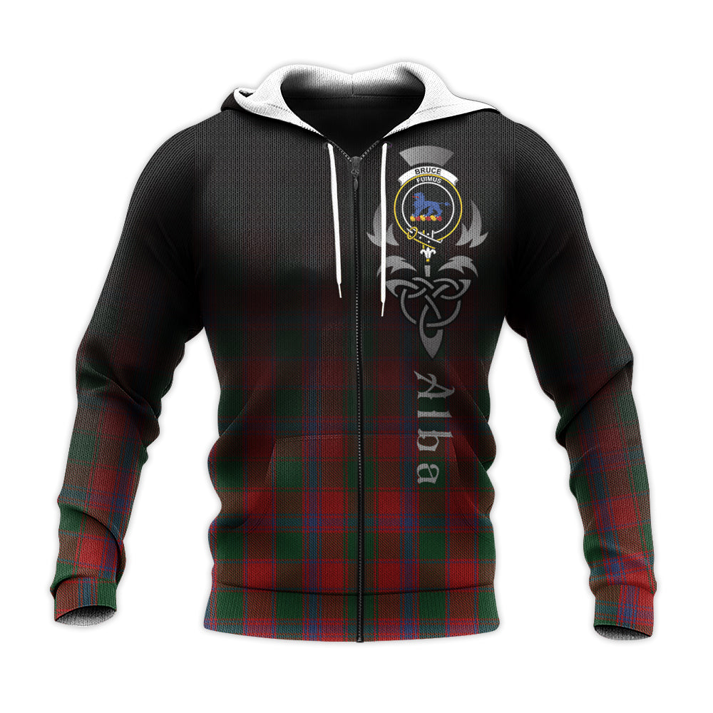 Printivon Bruce Old Tartan Crest Alba Celtic Hoodie