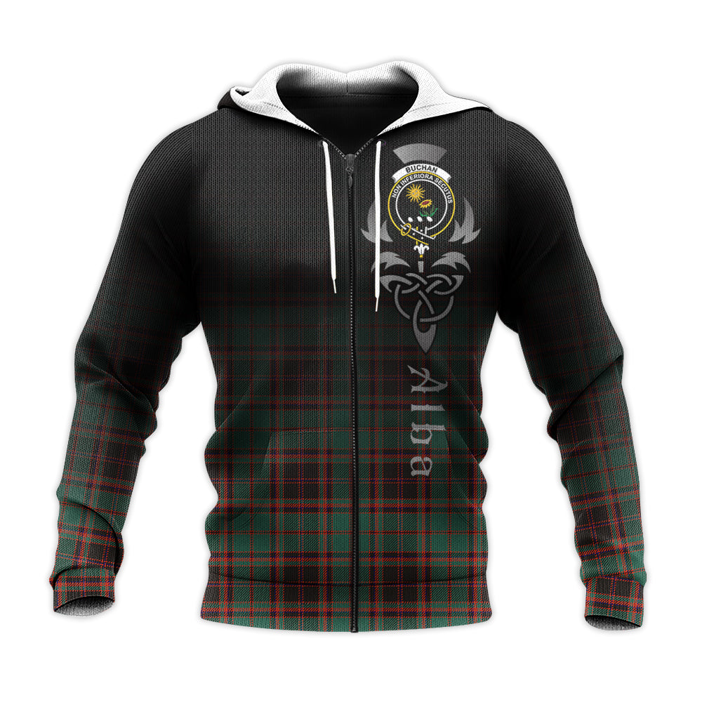 Printivon Buchan Ancient Tartan Crest Alba Celtic Hoodie