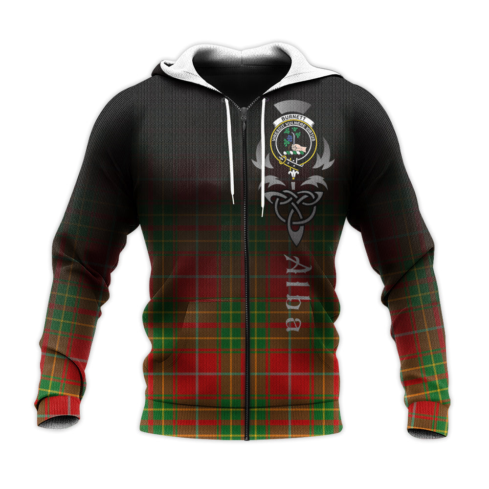 Printivon Burnett Ancient Tartan Crest Alba Celtic Hoodie