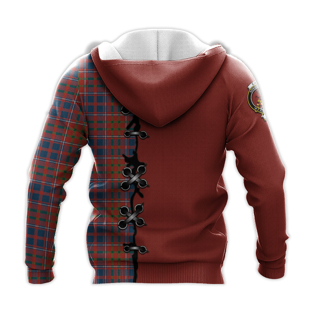 Printivon Cameron Of Lochiel Ancient Tartan Hoodie Lion Rampant And Celtic Thistle Style