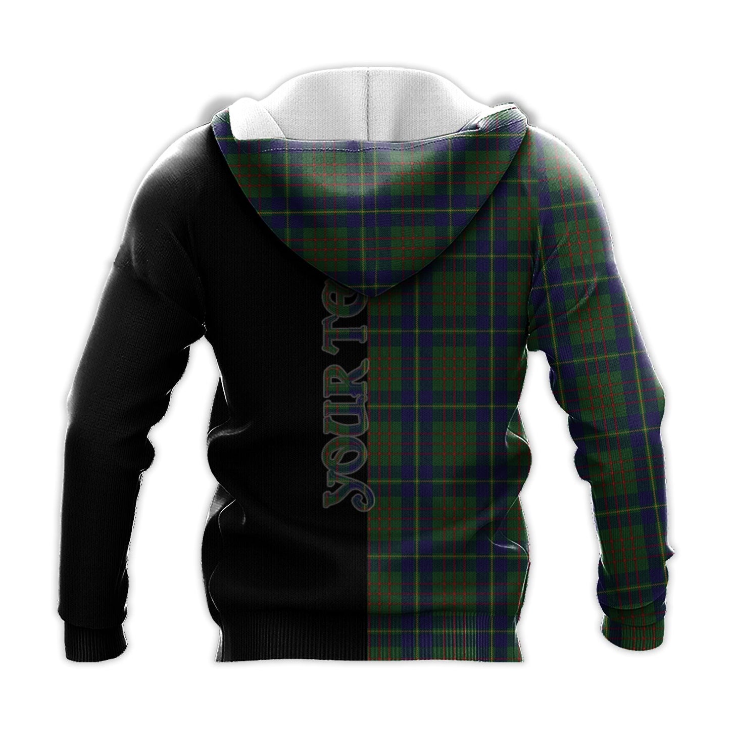 Printivon Cameron Of Lochiel Hunting Tartan Personalize Half Hoodie