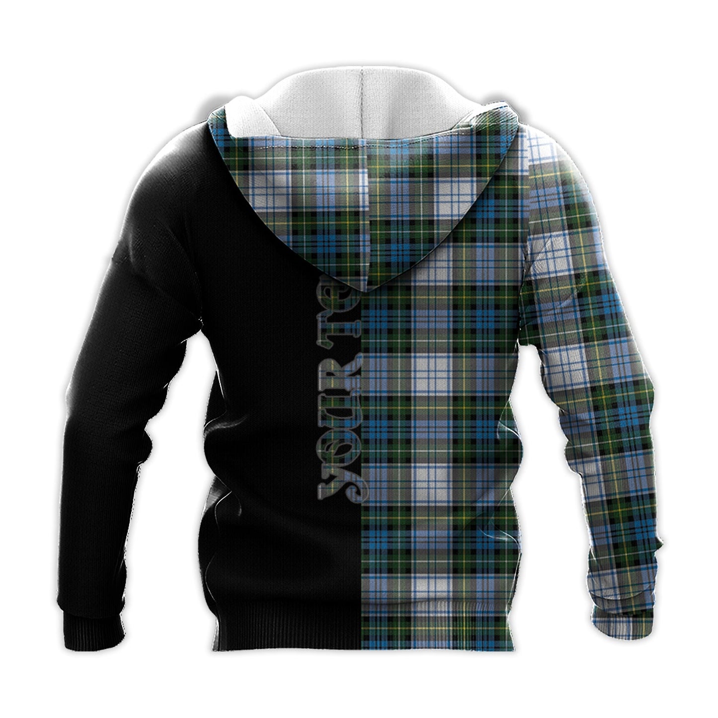 Printivon Campbell Dress Tartan Personalize Half Hoodie