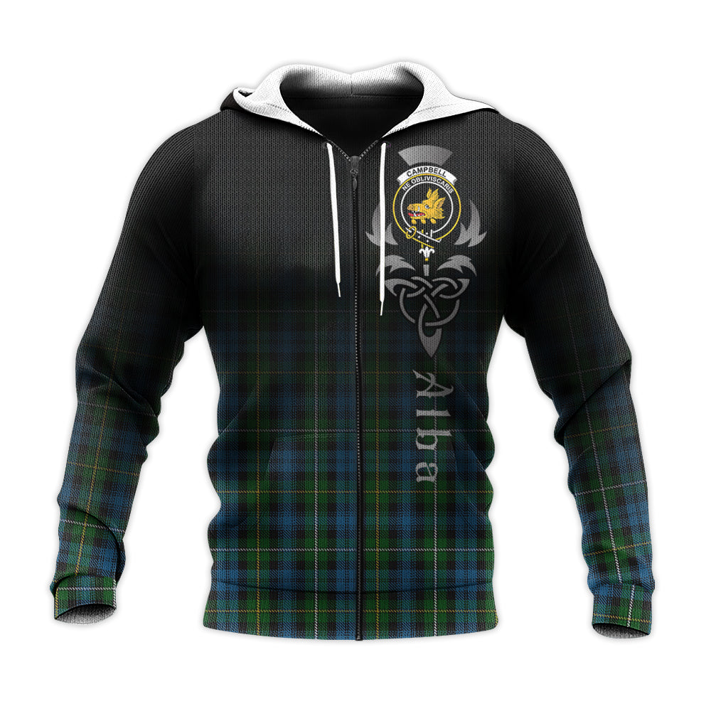 Printivon Campbell Of Argyll 02 Tartan Crest Alba Celtic Hoodie