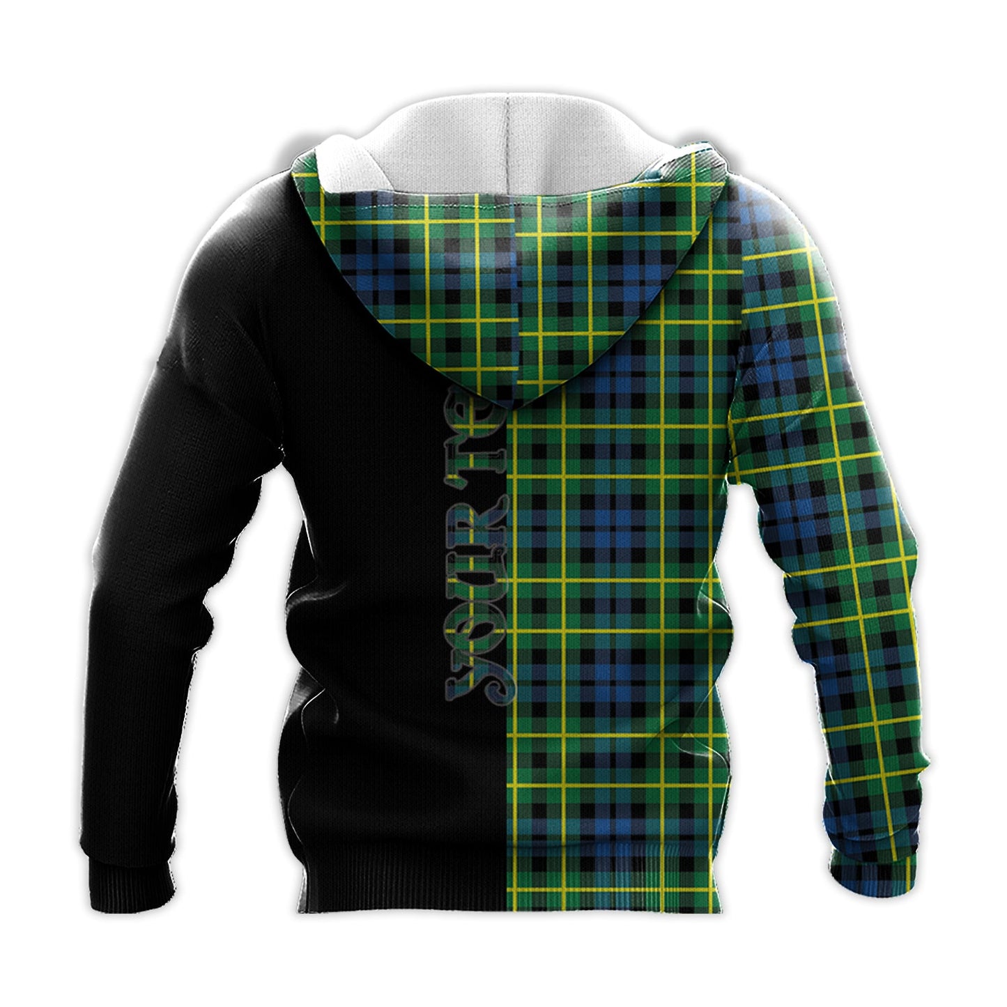 Printivon Campbell Of Breadalbane Ancient Tartan Personalize Half Hoodie