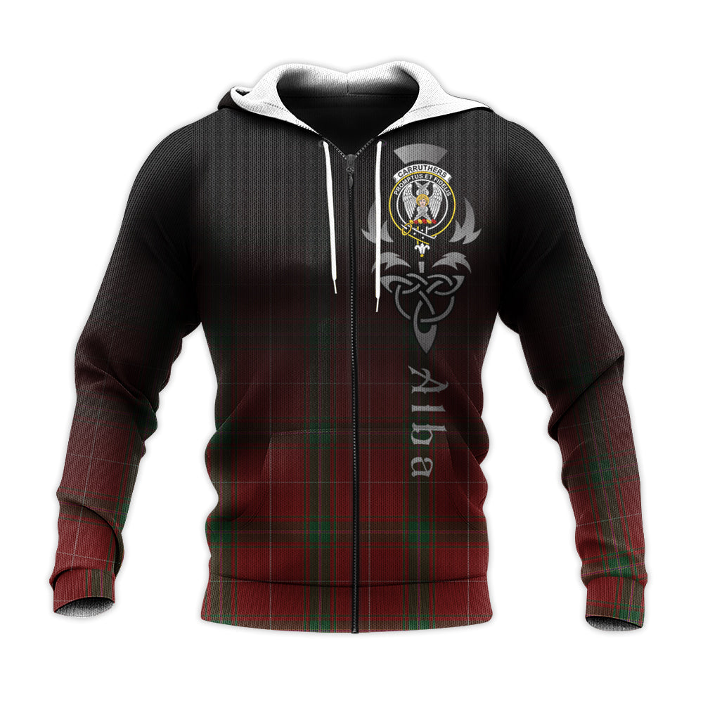 Printivon Carruthers Tartan Crest Alba Celtic Hoodie