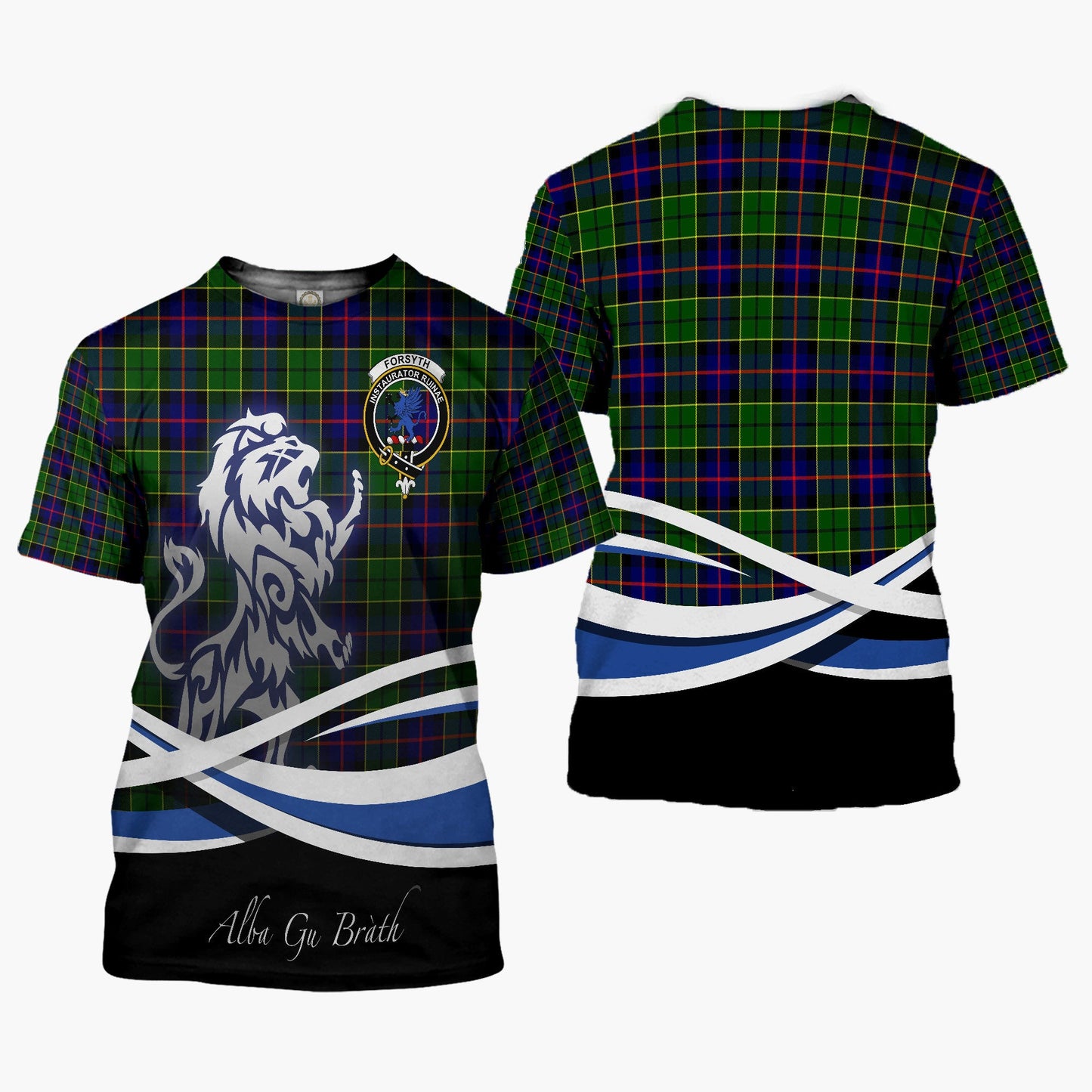 Printivon Forsyth Clan Crest Alba Gu Brath T Shirt Scotland Gift