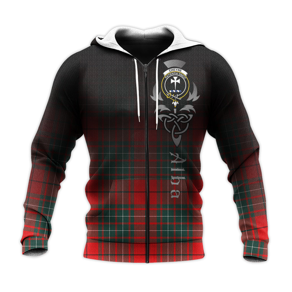 Printivon Cheyne Tartan Crest Alba Celtic Hoodie