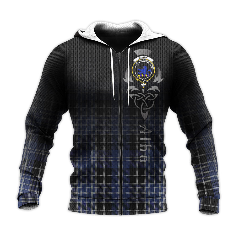 Printivon Clark Lion Tartan Crest Alba Celtic Hoodie